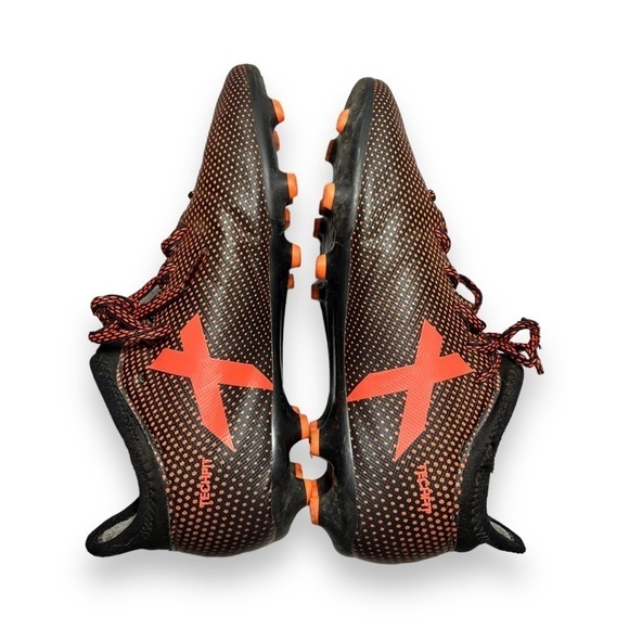 ADIDAS JR. X 17.3 FG Soccer Cleats Black/Solar Red Size 4 - Picture 5 of 7